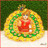 Blended Thread Pearl Work Multicolor Poshak